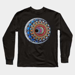 Sun And Moon Mandala Long Sleeve T-Shirt